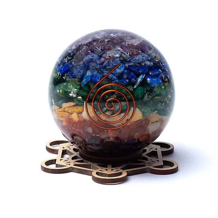 Support pour sphères de pierres Cube de Métatron | Pieralune