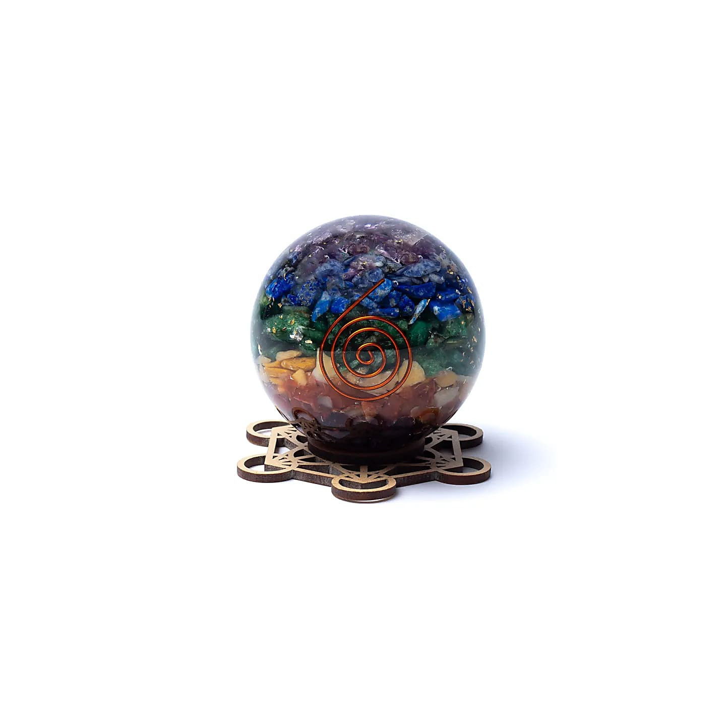 Support pour sphères de pierres Cube de Métatron | Pieralune