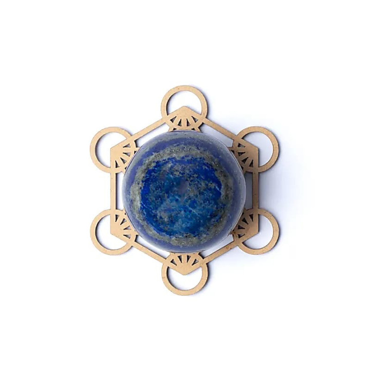 Support pour sphères de pierres Cube de Métatron | Pieralune