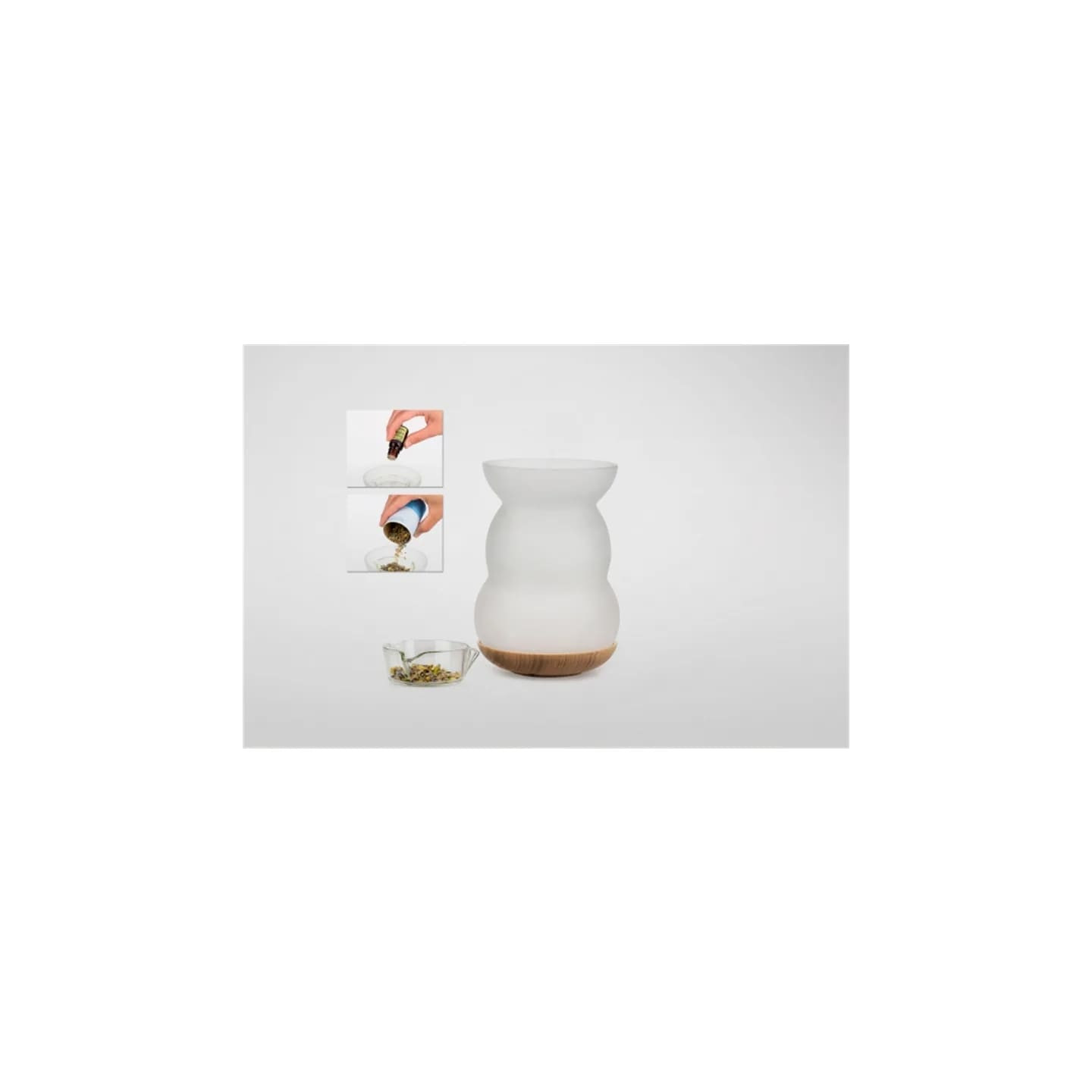 Lampe Arômatique avec fleur de la vie - Blanche | Pieralune