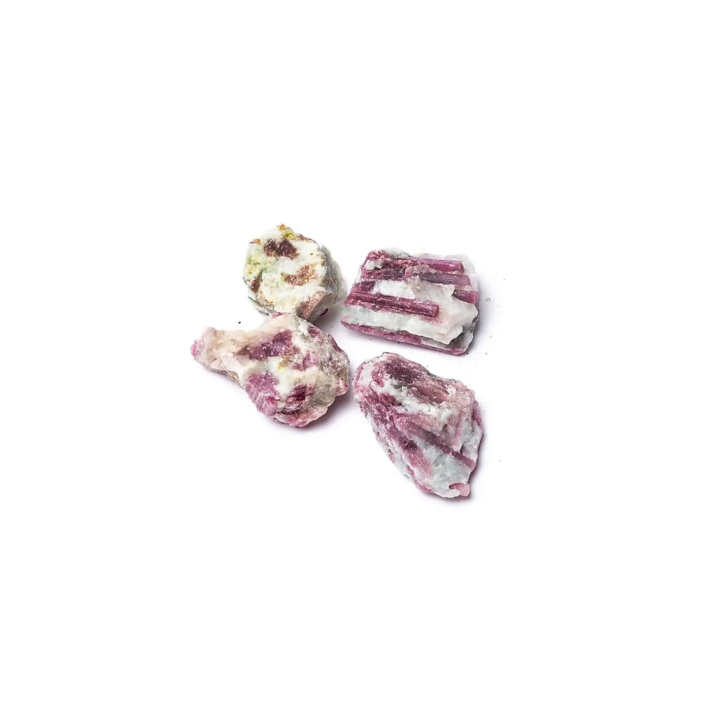 Tourmaline rose brute avec quartz | Pieralune