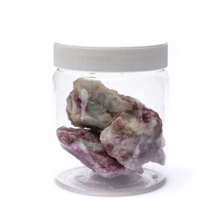 Tourmaline rose brute avec quartz | Pieralune