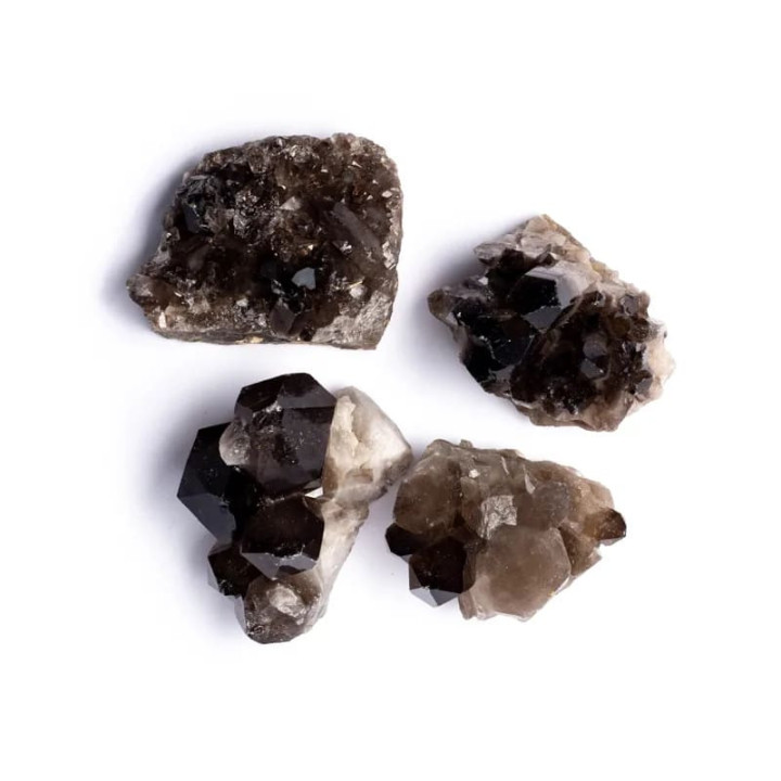 Druses de quartz fumé brutes | Pieralune