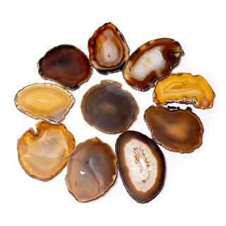 Agate naturelle en tranche | Pieralune