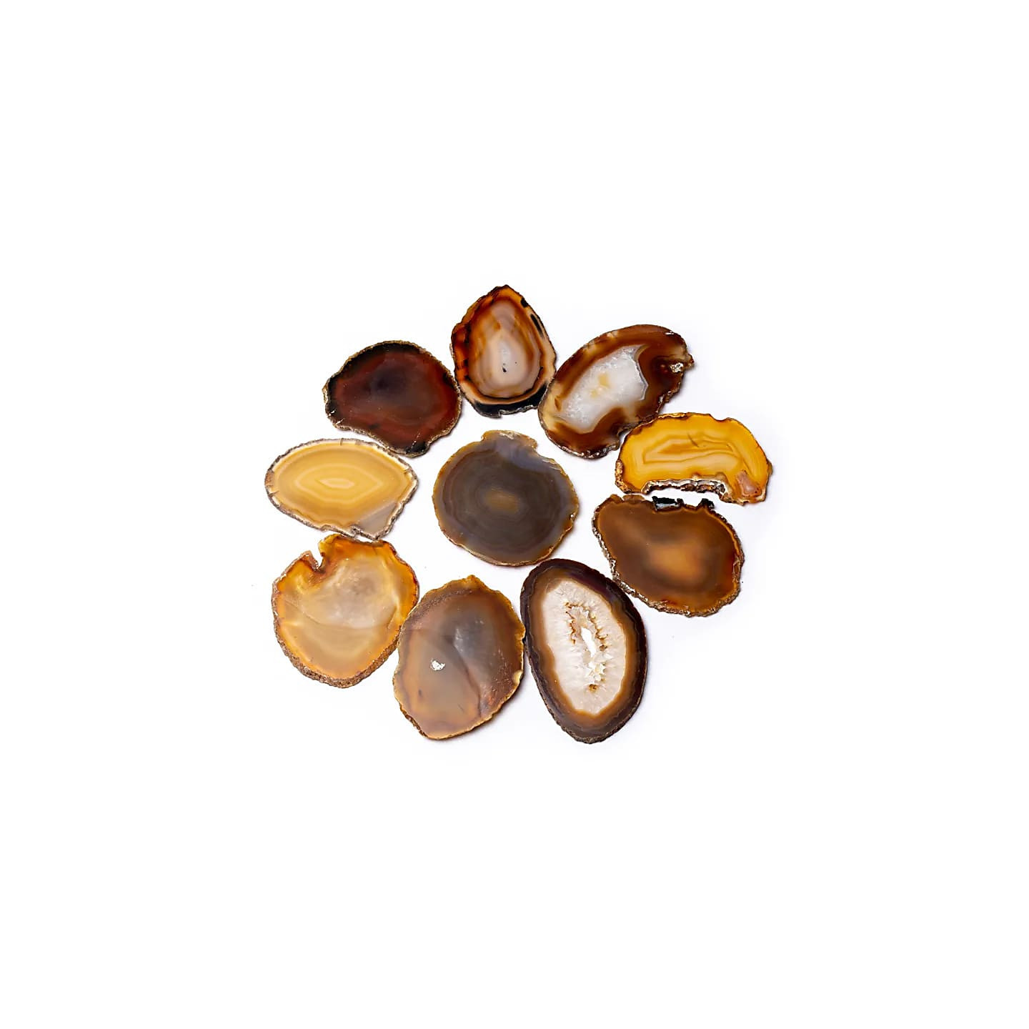 Agate naturelle en tranche | Pieralune