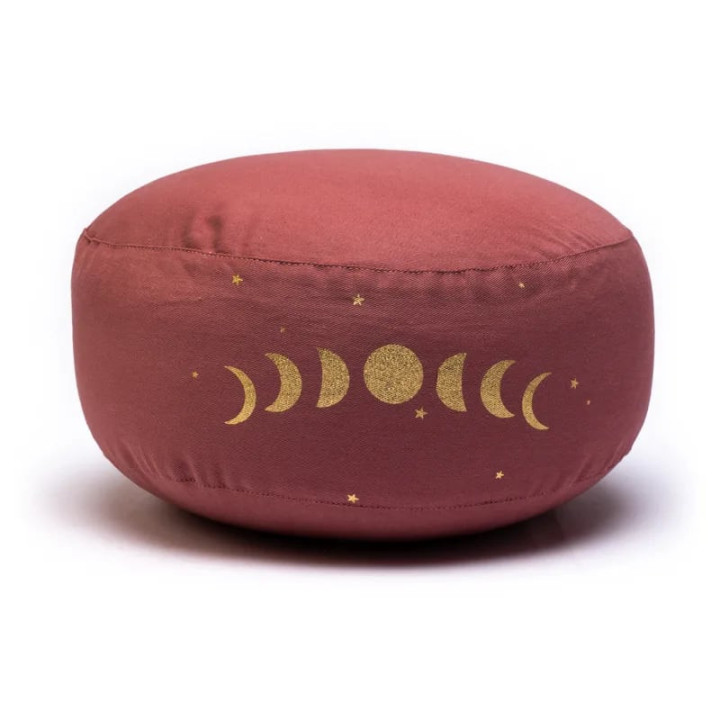 Coussin de méditation Phases de Lune coton Bio (OCS) | Pieralune