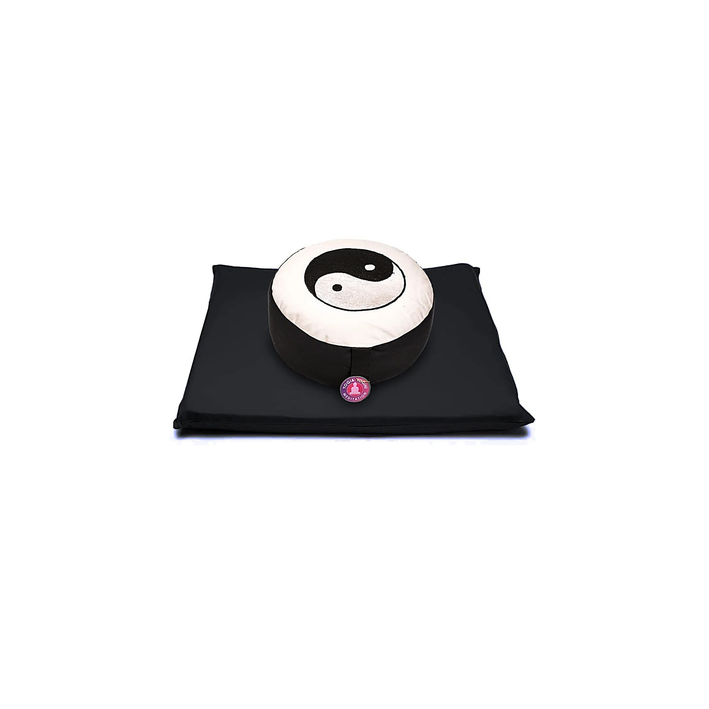 SET Méditation symbol yin yang ivoire et noir | Pieralune