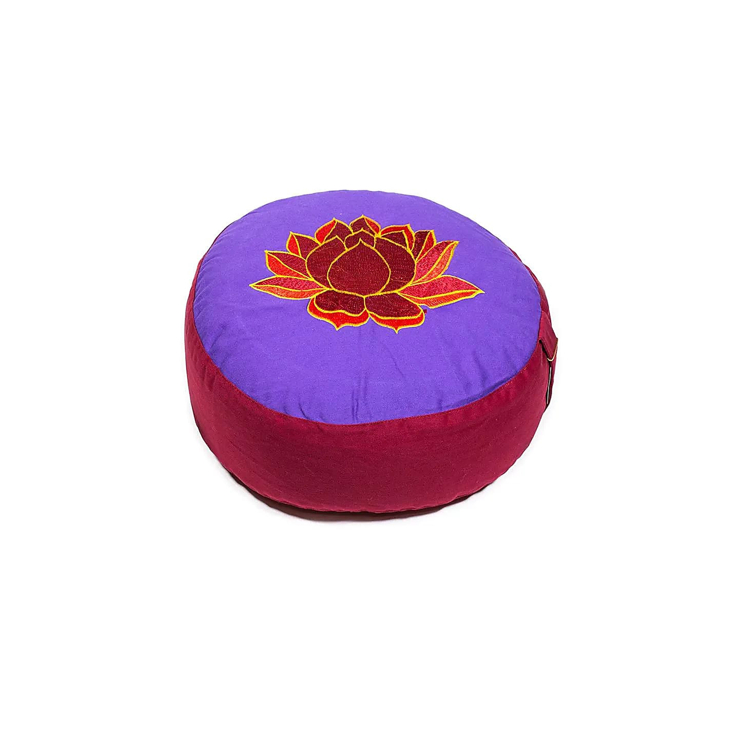 Coussin méditation Lotus violet et rouge | Pieralune