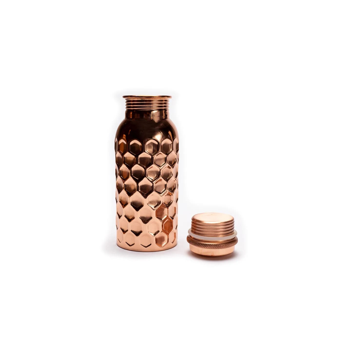 Bouteille en cuivre martelée | Pieralune