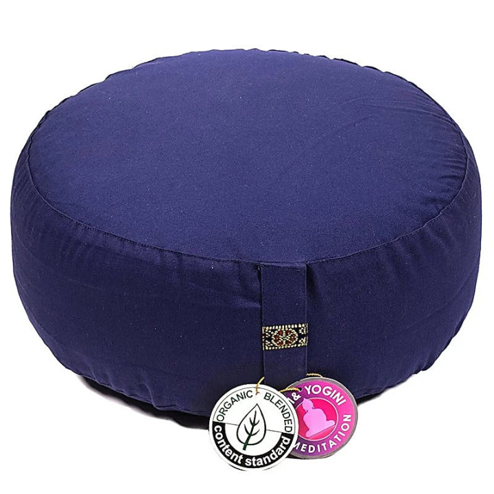 Coussin de méditation Indigo coton BIO (OCS) | Pieralune