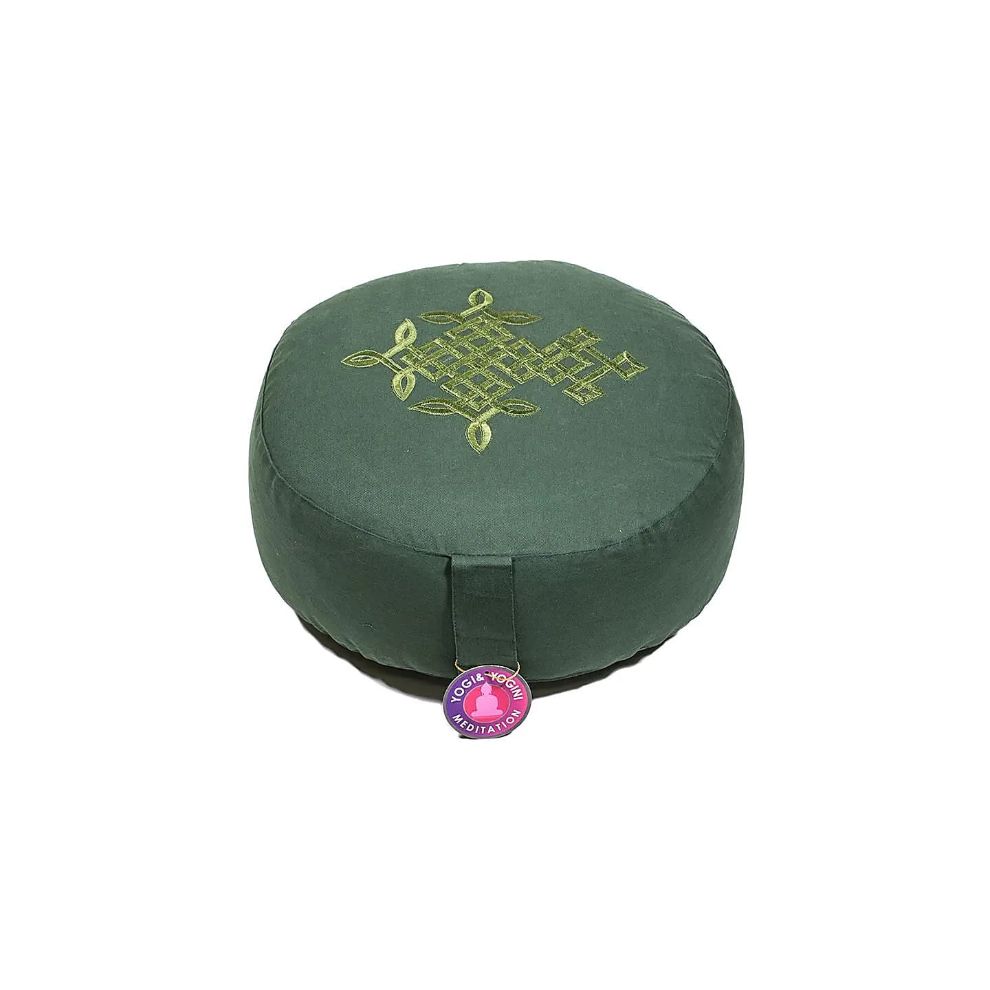 Coussin méditation Arbre de Vie celtique vert | Pieralune