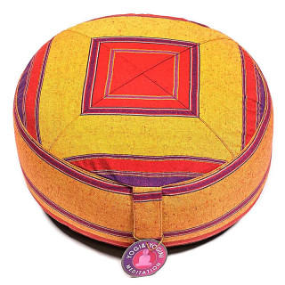 Coussin de méditation motifs rouge/orange | Pieralune