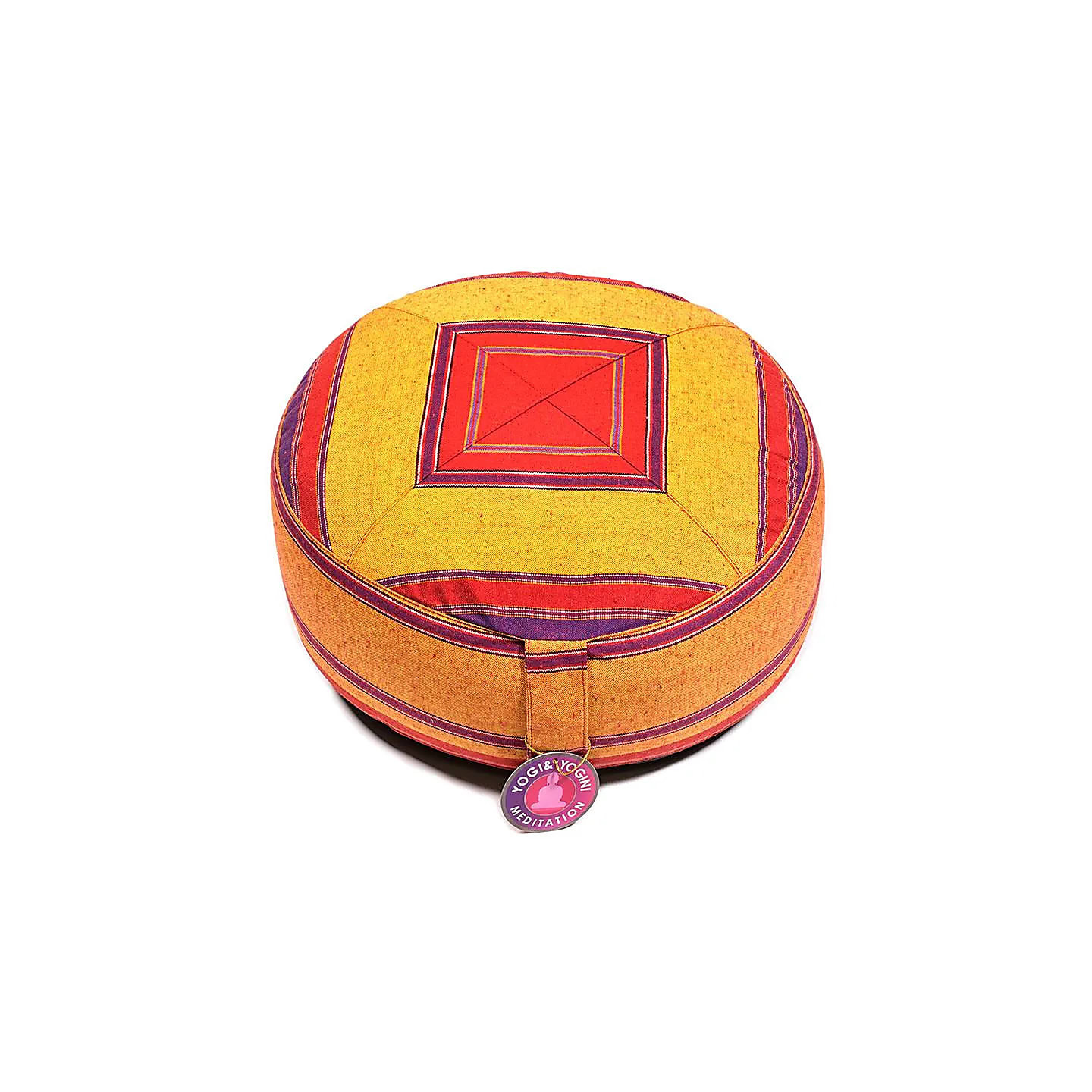 Coussin de méditation motifs rouge/orange | Pieralune