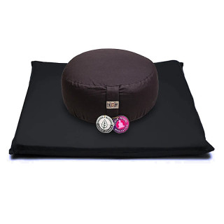 SET Méditation noir sur noir coton BIO (OCS) | Pieralune