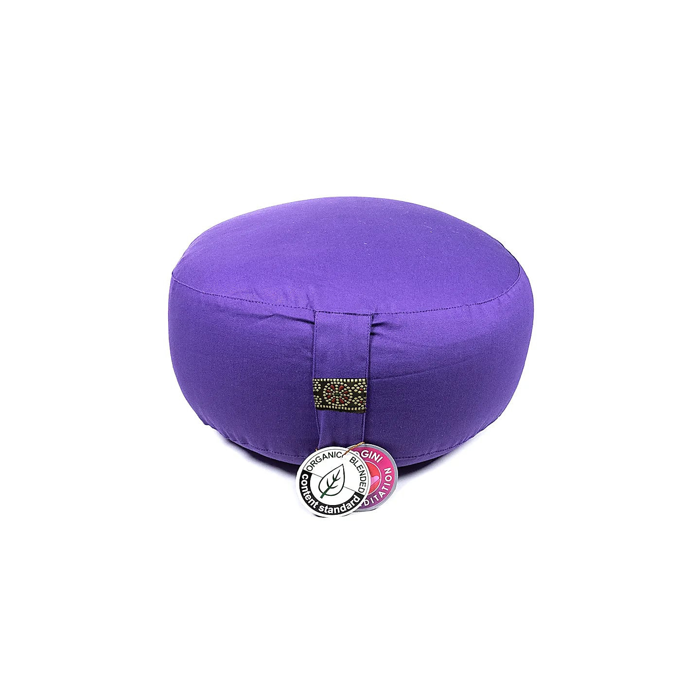Coussin de méditation violet coton BIO (OCS) | Pieralune