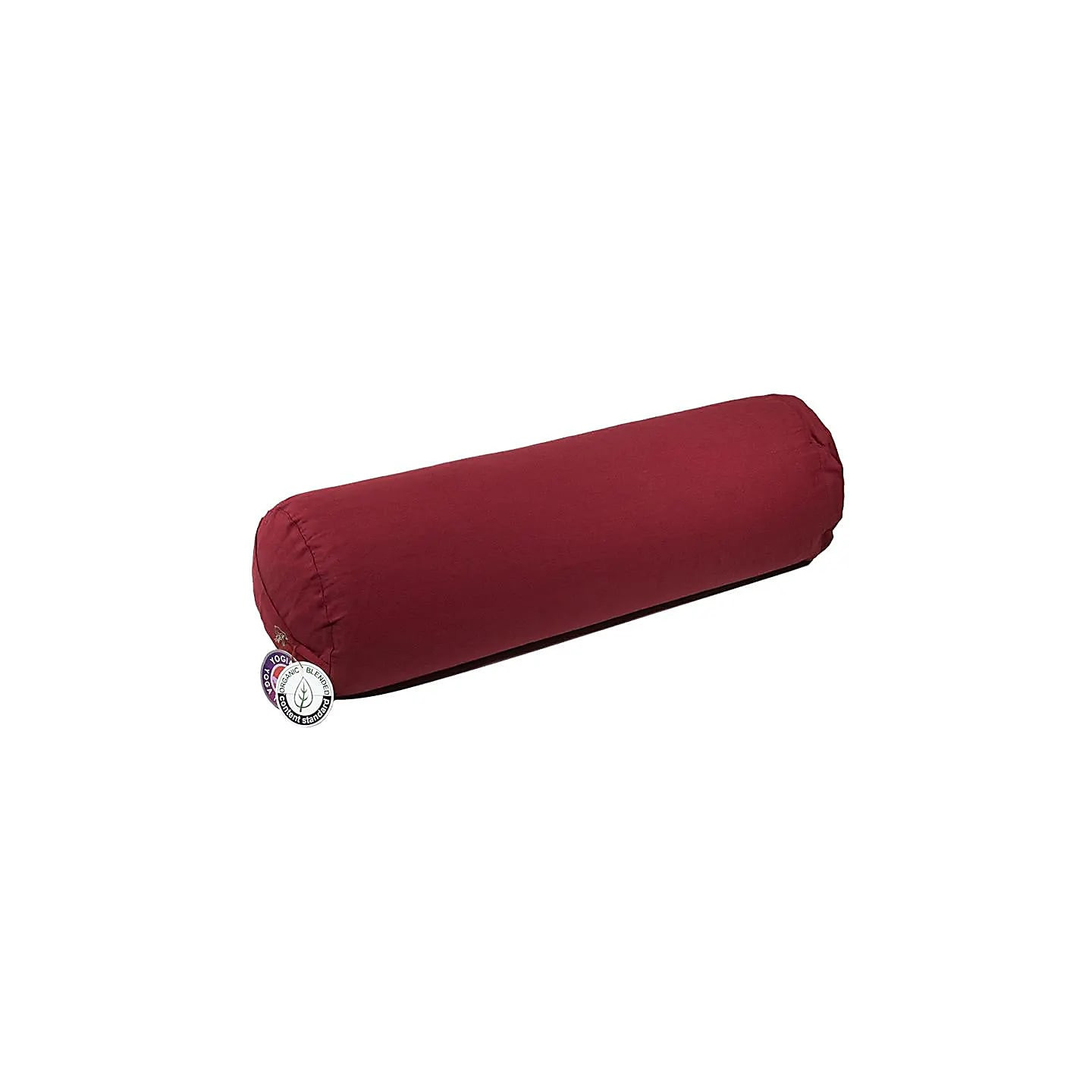 Coussin cylindrique rouge coton BIO (OCS) | Pieralune