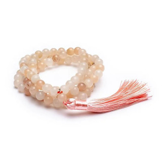 Mala Aventurine rose avec pompon | Pieralune