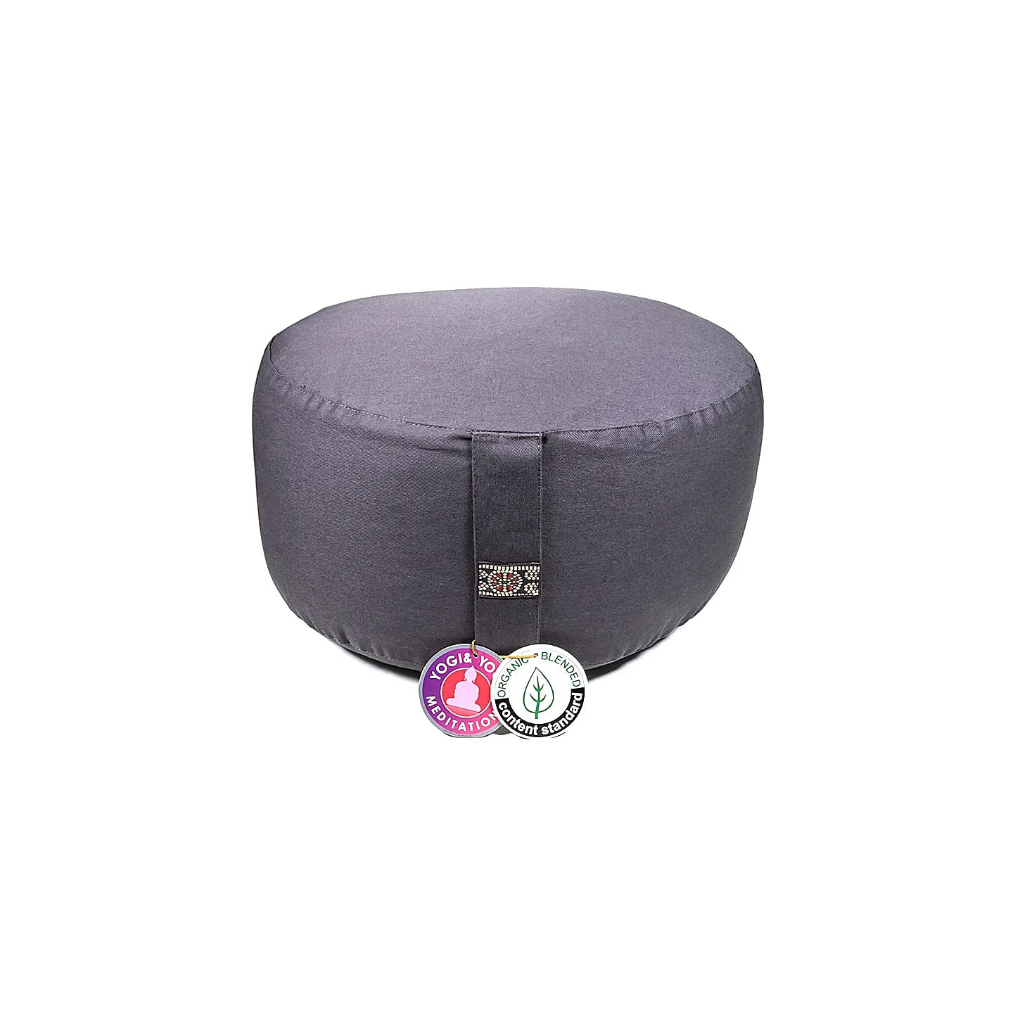 Coussin méditation XL anthracitecoton BIO (OCS) | Pieralune