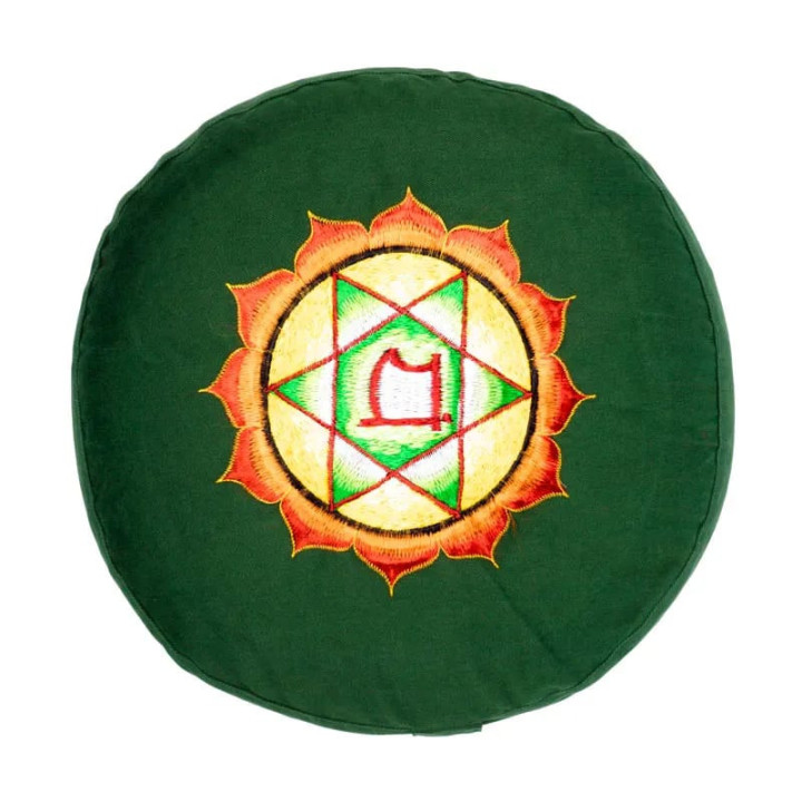 Coussin 4è Chakra Anahata brodé | Pieralune