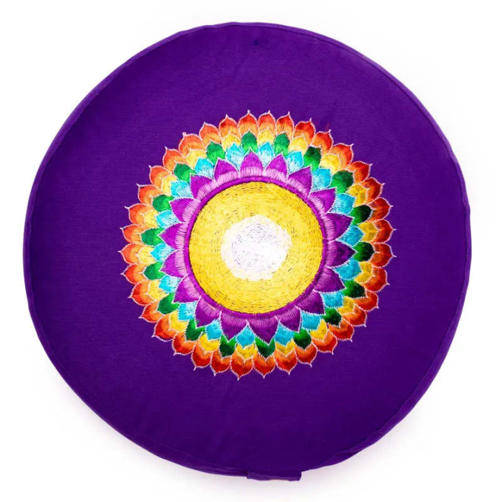 Coussin 7e Chakra Sahasrara brodé | Pieralune