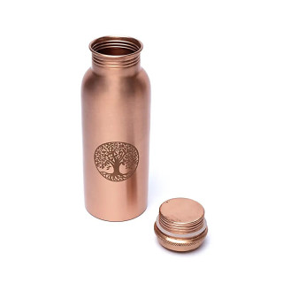 Bouteille en cuivre arbre de vie gravée au laser | Pieralune