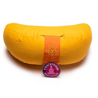 Coussin méditation 1/2 lune 3è Chakra | Pieralune