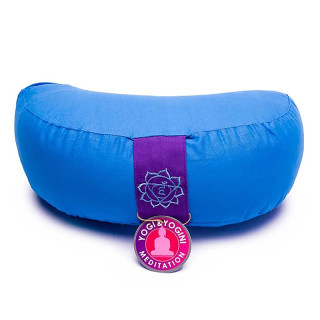 Coussin méditation 1/2 lune 5è Chakra | Pieralune