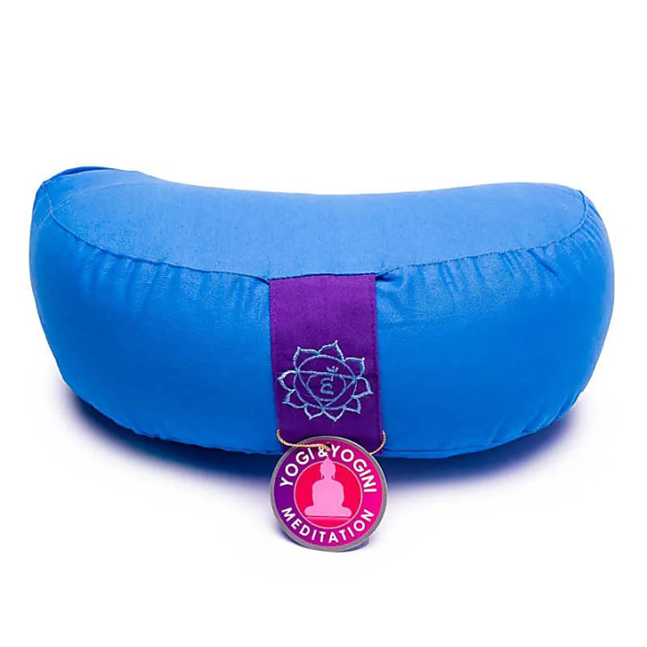 Coussin méditation 1/2 lune 5è Chakra | Pieralune
