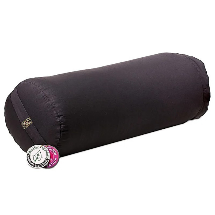 Bolster Yoga anthracite coton BIO (OCS) | Pieralune
