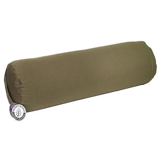 Bolster Yoga vert olive coton BIO (OCS) | Pieralune