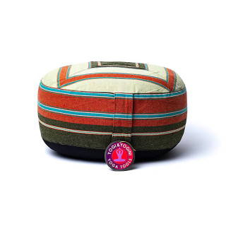 Coussin de méditation vert/vert foncé | Pieralune