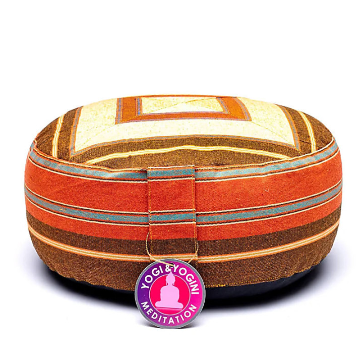 Coussin de méditation crème/orange | Pieralune