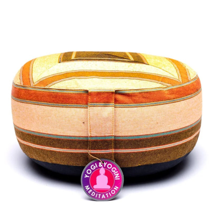 Coussin de méditation crème/orange | Pieralune