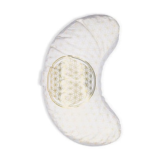 Coussin de méditation fleur de vie croissant coton bio ... | Pieralune