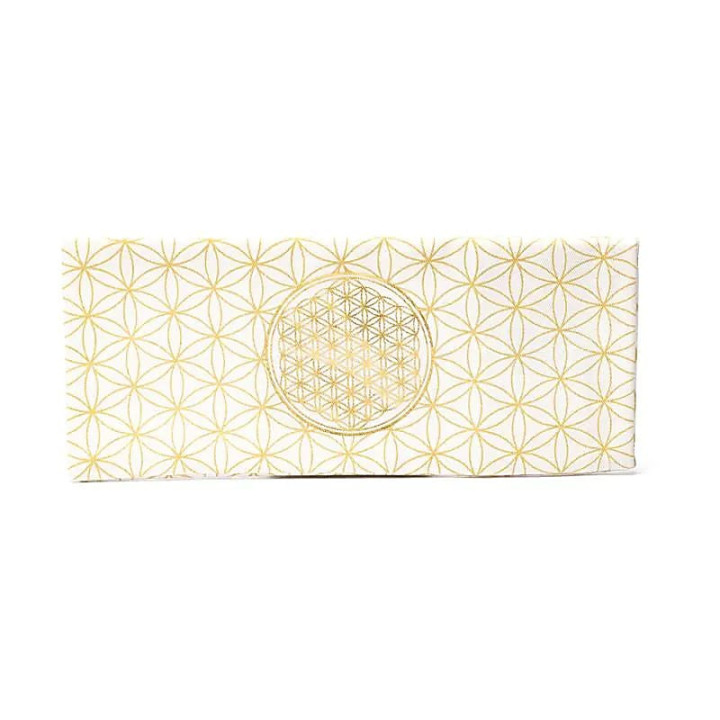 Housse de coussin pour les yeux fleur de vie en coton b... | Pieralune