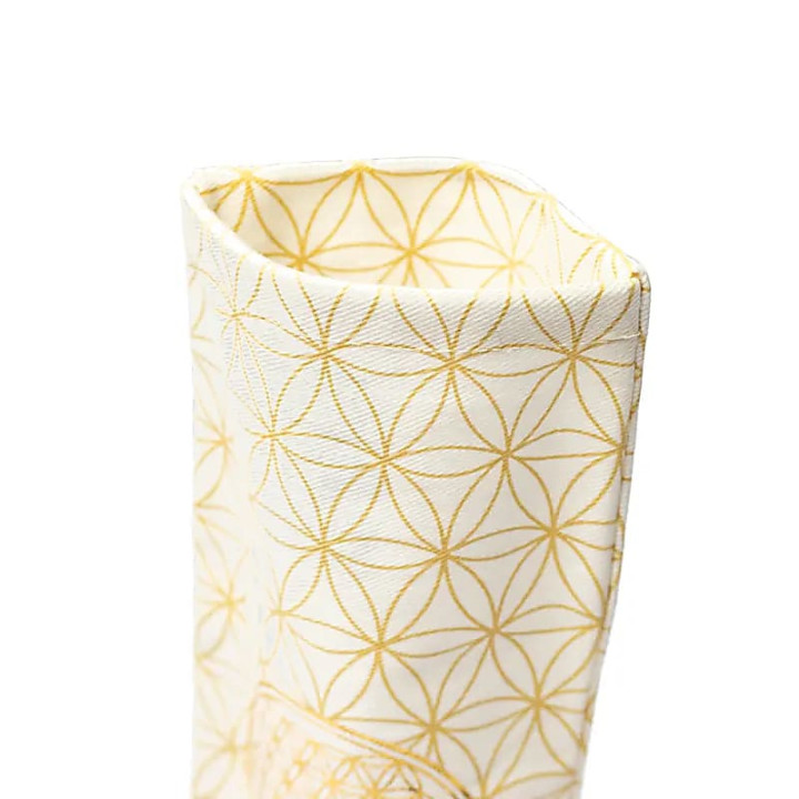 Housse de coussin pour les yeux fleur de vie en coton b... | Pieralune