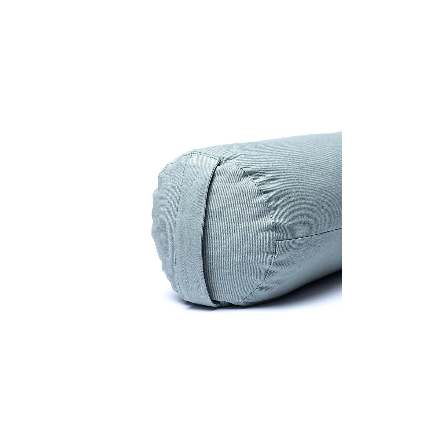 Bolster rond lotus vert sauge coton biologique (OCS) | Pieralune