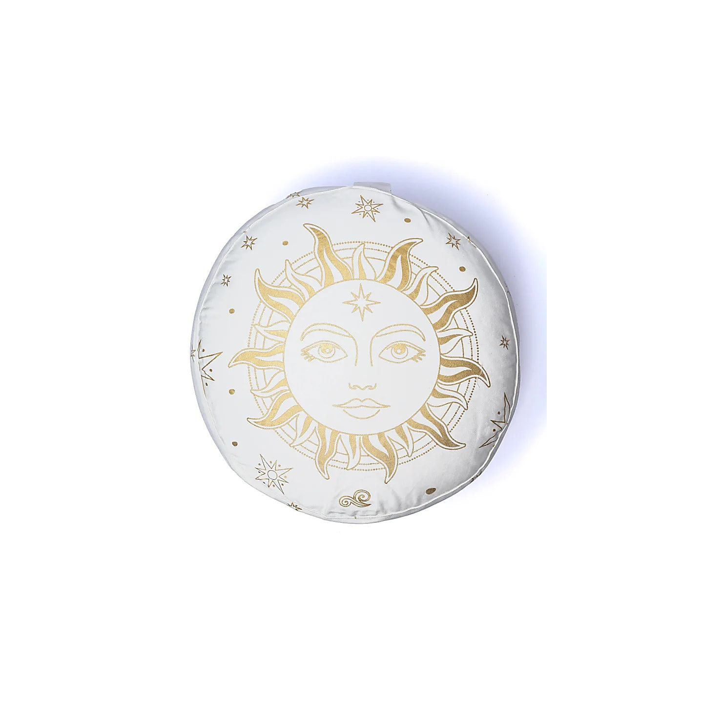 Coussin de méditation soleil blanc coton biologique (OCS) | Pieralune