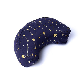 Coussin de méditation croissant ciel étoilé bleu marine... | Pieralune