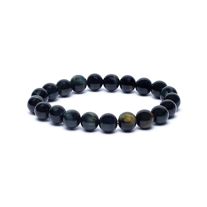 Bracelet élastique oeil de tigre bleu | Pieralune