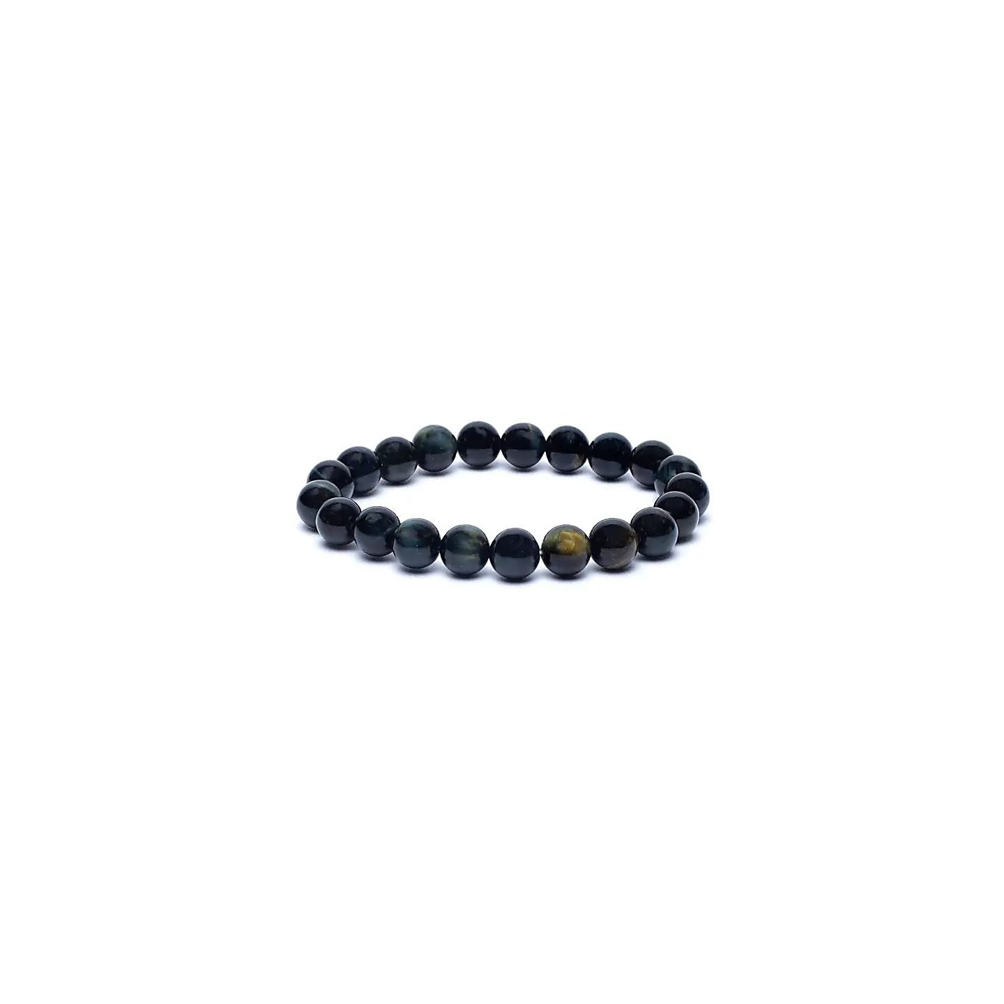 Bracelet élastique oeil de tigre bleu | Pieralune