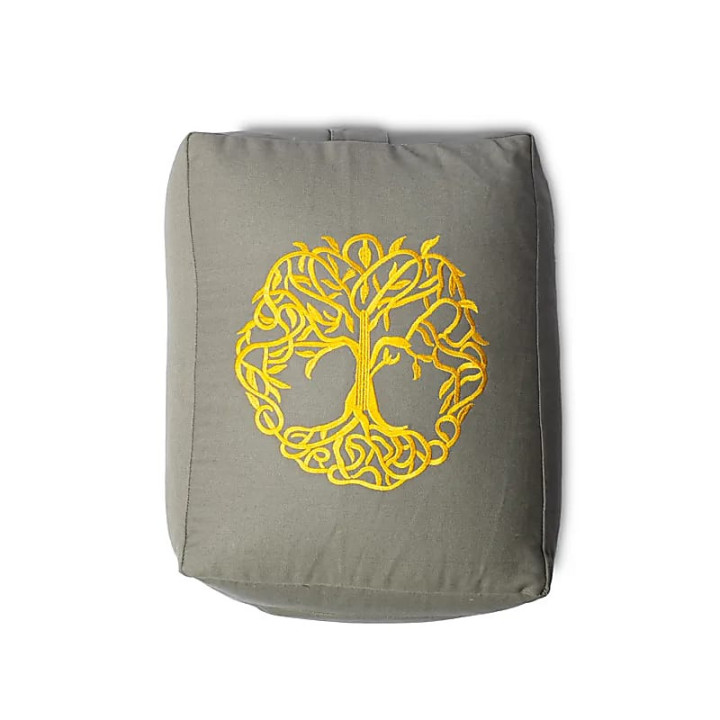 Coussin de méditation /Bolster Yoga arbre de vie rectan... | Pieralune