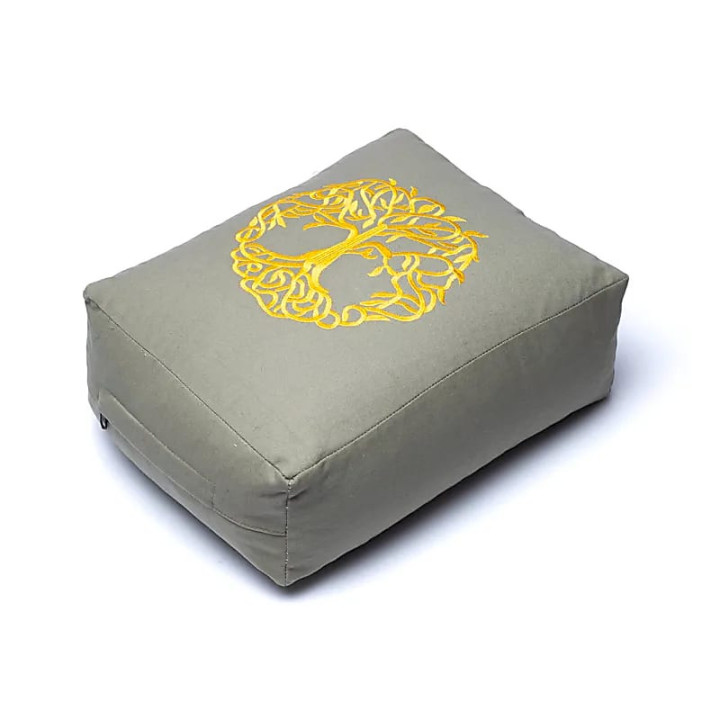 Coussin de méditation /Bolster Yoga arbre de vie rectan... | Pieralune