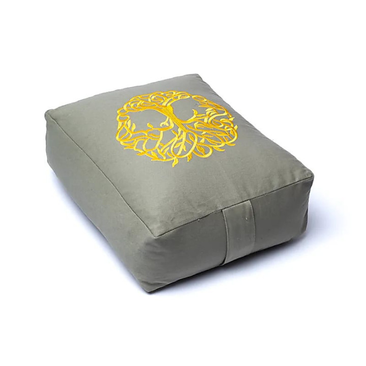 Coussin de méditation /Bolster Yoga arbre de vie rectan... | Pieralune