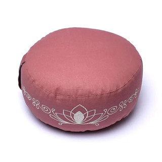 Coussin de méditation rose ancien lotus coton biologiqu... | Pieralune