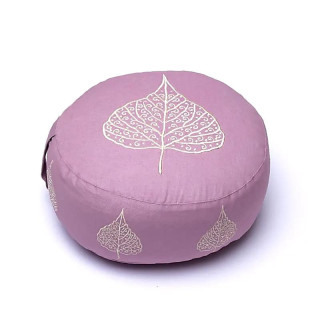 Coussin de méditation lilas feuille de bodhi coton biol... | Pieralune