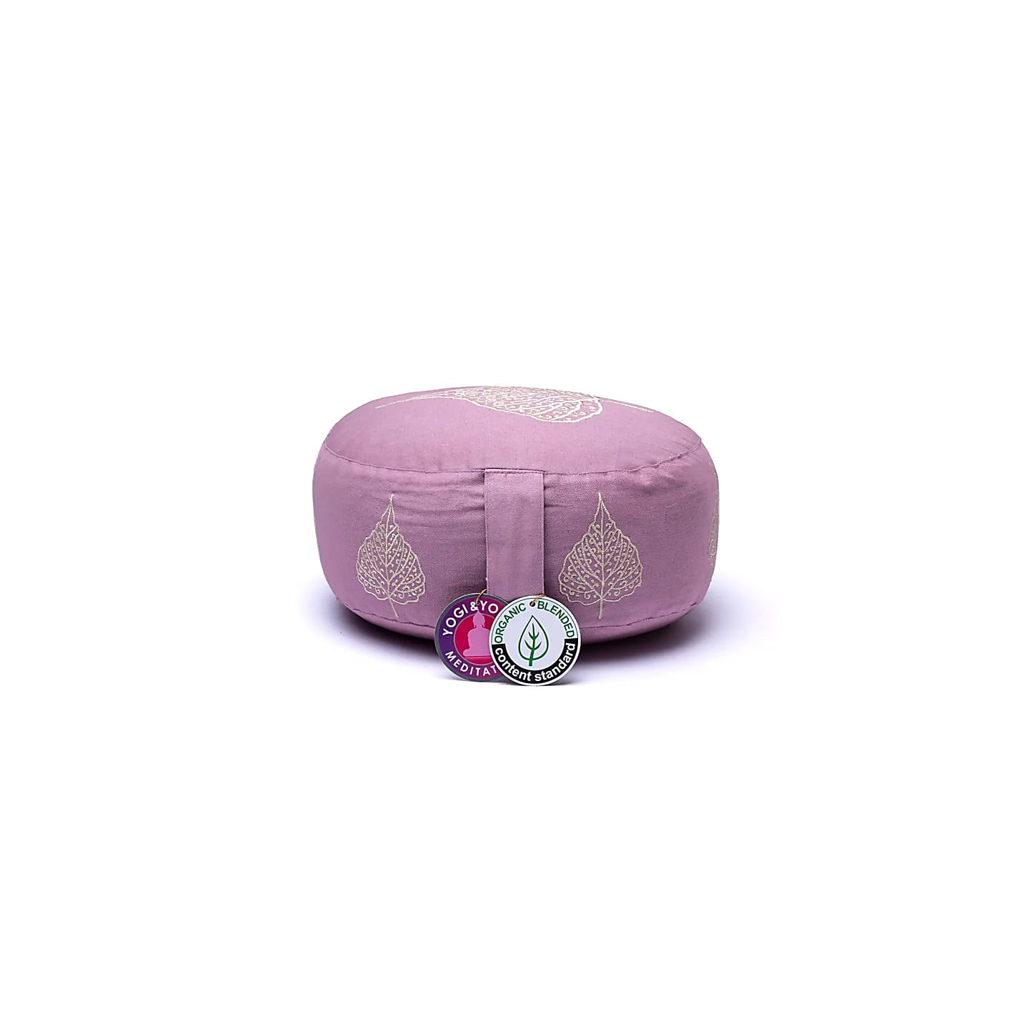 Coussin de méditation lilas feuille de bodhi coton biol... | Pieralune
