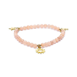 Bracelet élastique pierre de soleil breloque étoile/lun... | Pieralune