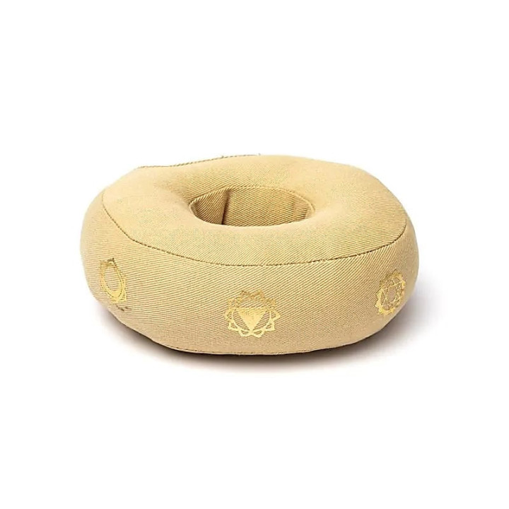Coussin de bol chantant 7 chakras beige S | Pieralune