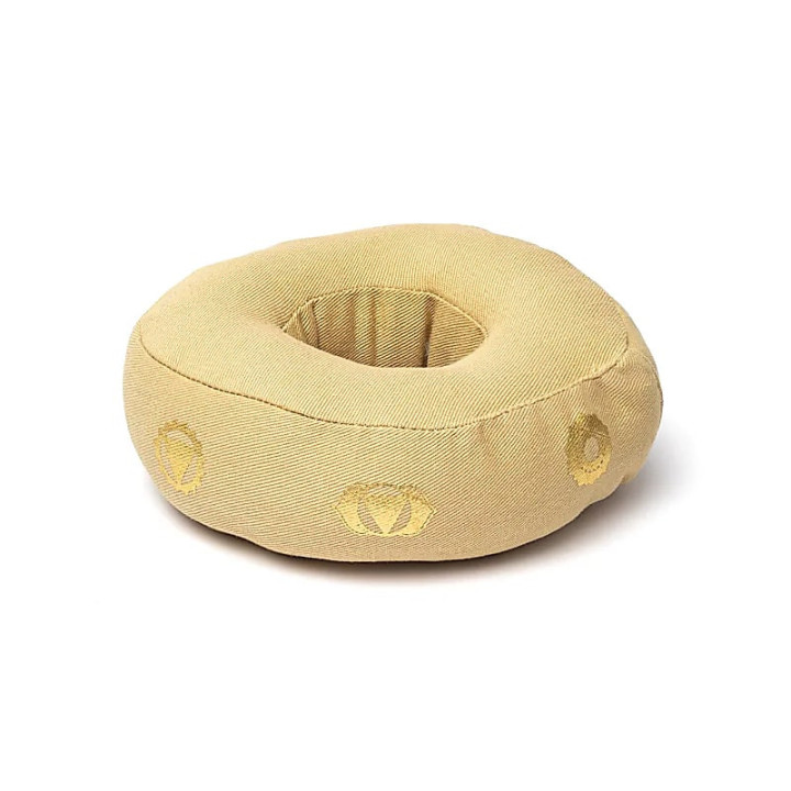 Coussin de bol chantant 7 chakras beige S | Pieralune